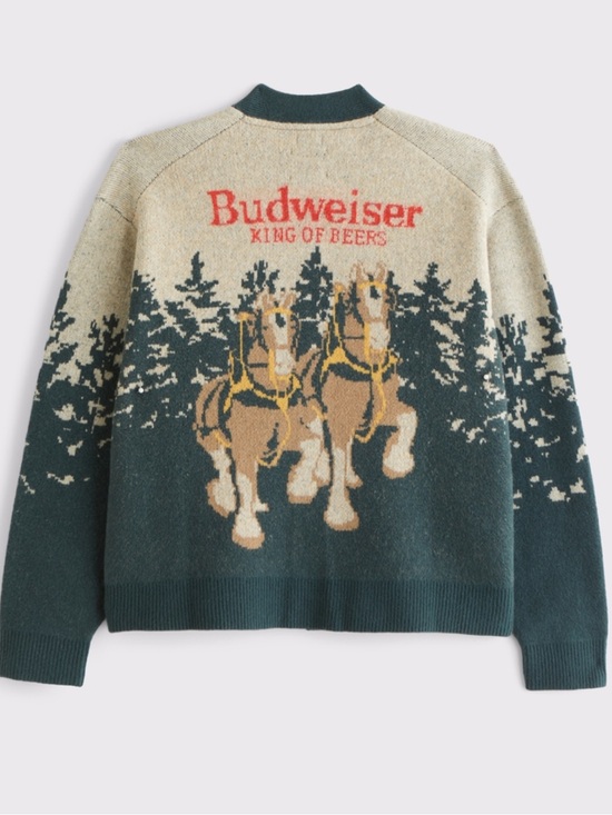 Abercrombie & Fitch Other - Abercrombie & Fitch Taupe and Dark Green Crewneck Sweater